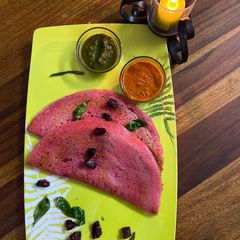 A picture of Pinktastic Beetroot Dosa.