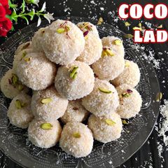 Mawa Coconut Ladoo A picture of Mawa Coconut Ladoo.