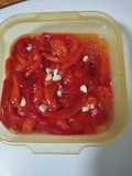 Asadillo de pimientos rojos en freidora de aire