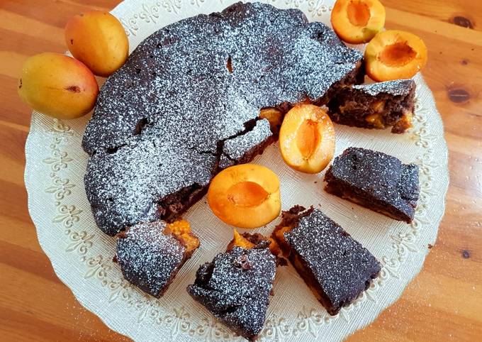 Ricetta Torta Allacqua Al Cacao E Albicocche Di Una Pizza Per Amica