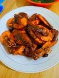 Udang Goreng Asem khas Bangka