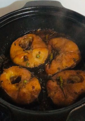 Hình của món Cá lóc kho tộ.