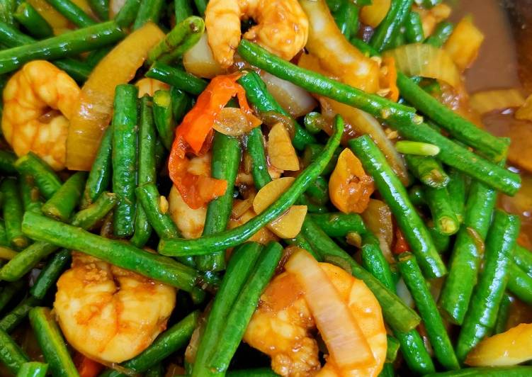 Tumis Udang Kacang Panjang