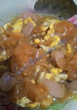 Foto resep Seblak telur sosis