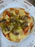 Pizza con pan pita