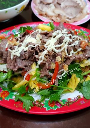 Hình của món Salad ớt chuông thịt bò.