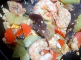 ฟักแม้วผัดกุ้ง
