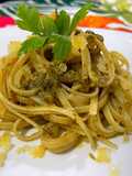 Linguine con Pesto di Pistacchio di Bronte e Limone