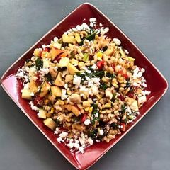 Barley fruits healthy salad A picture of Barley fruits healthy salad.