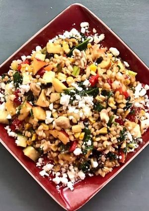 A picture of Barley fruits healthy salad.