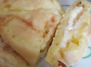 Foto de Crepioca recheada com queijo mussarela