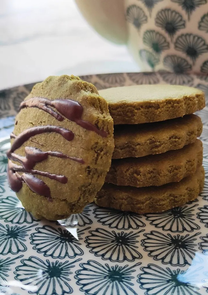 Una foto de Galletas de té matcha