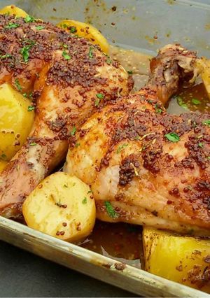 Una foto de Pollo con Mostaza al Horno