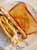 Spam, Cheese, and Egg Sandwich