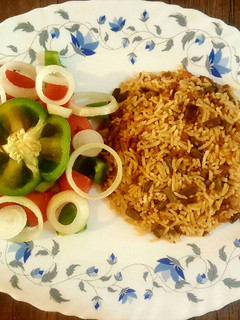 عکسی از دستور لوبیا پلو (Green Bean Rice Pilaf)