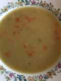 Crema de habas con tocino