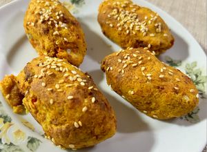 Foto de Bolinho de frango com batata salsa