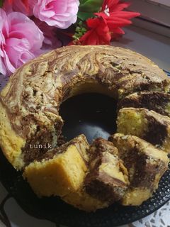 Foto resep Bolu Marmer 2 Telur (Ekonomis)