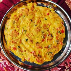 A picture of Besan ka cheela.