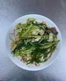 Dồi trường hấp dầu mè - phủ hành gừng [Eat Clean - Lose weight]