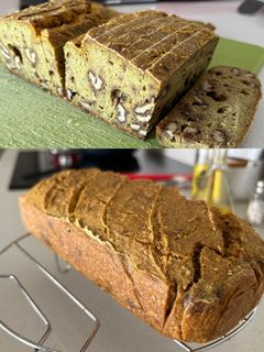 Una foto de Pan sin gluten de trigo sarraceno, nueces y cúrcuma