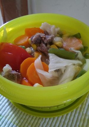 Foto resep Sup Sayur Kaldu Daging
