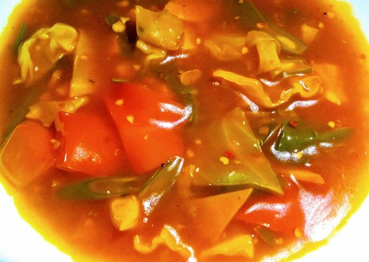 Steps to Prepare Homemade Red Thai curry vegetables