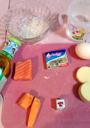 Foto resep Bubur Salmon Tofu (MPASI Hari Ke- Tujuh Bayi 6 bln+)