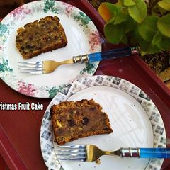 Eggless Christmas Fruit Cake A picture of Eggless Christmas Fruit Cake.