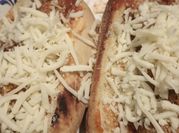 A picture of tomato sauce sandwich