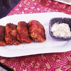 Beetroot cutlets A picture of Beetroot cutlets.