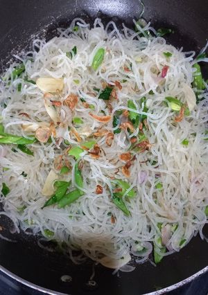 Foto resep Bihun Putih Goreng Buncis