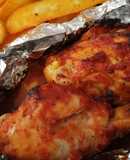 Pollo BBQ en freidora de aire