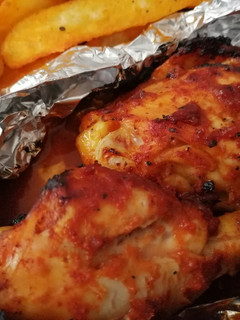 Una foto de Pollo BBQ en freidora de aire