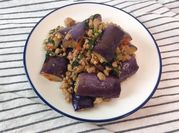 A picture of aubergine stir-fry