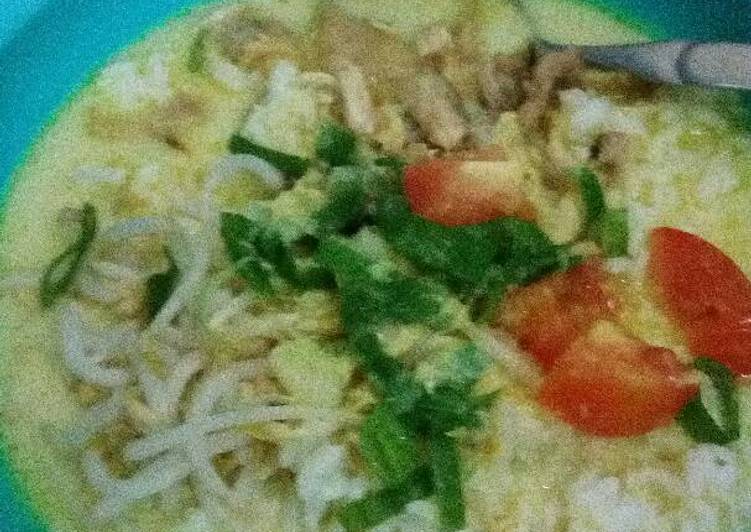 Bagaimana Membuat Soto ayam kuah santan, Enak