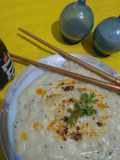 Vermicelli pasta in white sauce