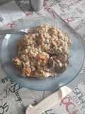 Arroz Cremoso con menudos de pollo y chorizos