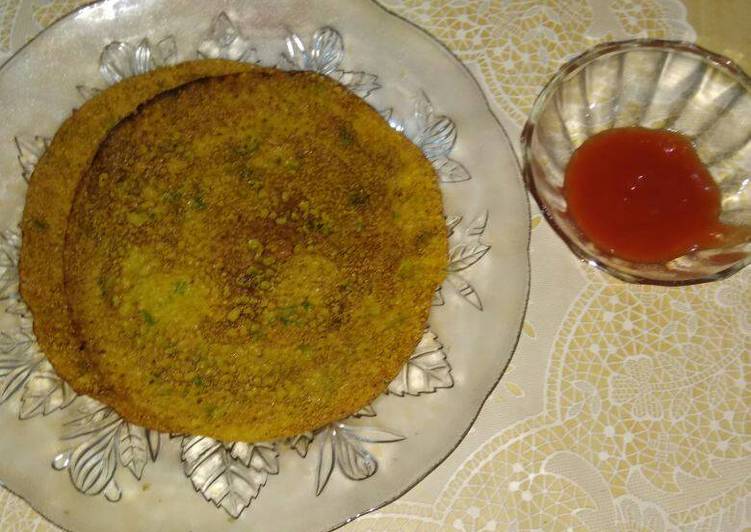 Dhirdi Pith (flour) Ghavan (Pancakes)