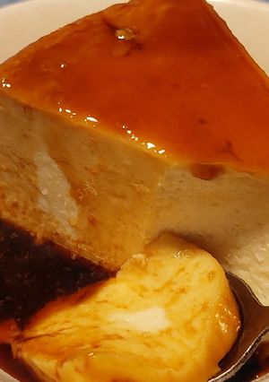 Una foto de Flan de cuatro leches, sin huevo
