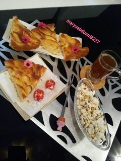 صورة لوصفة كيكة التفاح 🍎🍏
