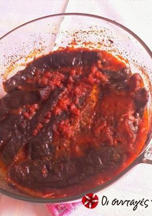 Φωτογραφία της συνταγής Μελιτζάνες Γιαχνί Φούρνου