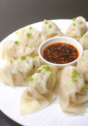 Hình của món Sủi cảo luộc 🥟🥟món nhanh,gọn.