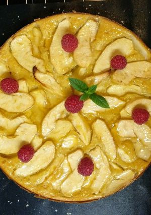 Una foto de Tarta fina de manzana