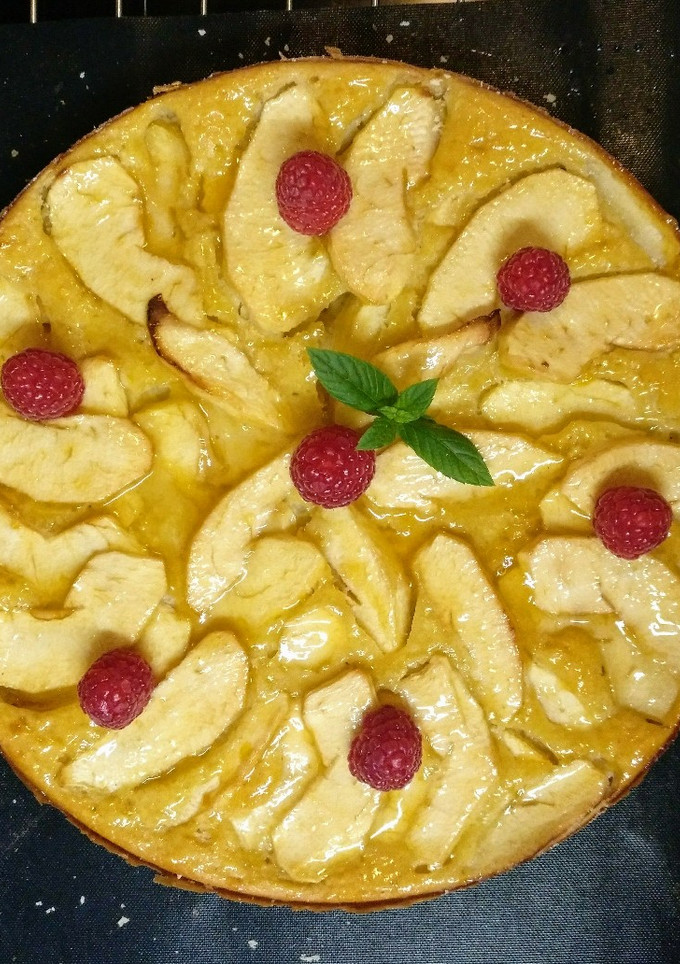 Una foto de Tarta fina de manzana