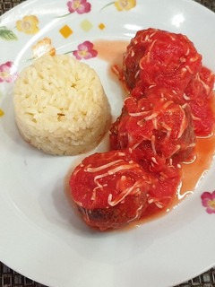 Una foto de Arroz con albóndigas caseras