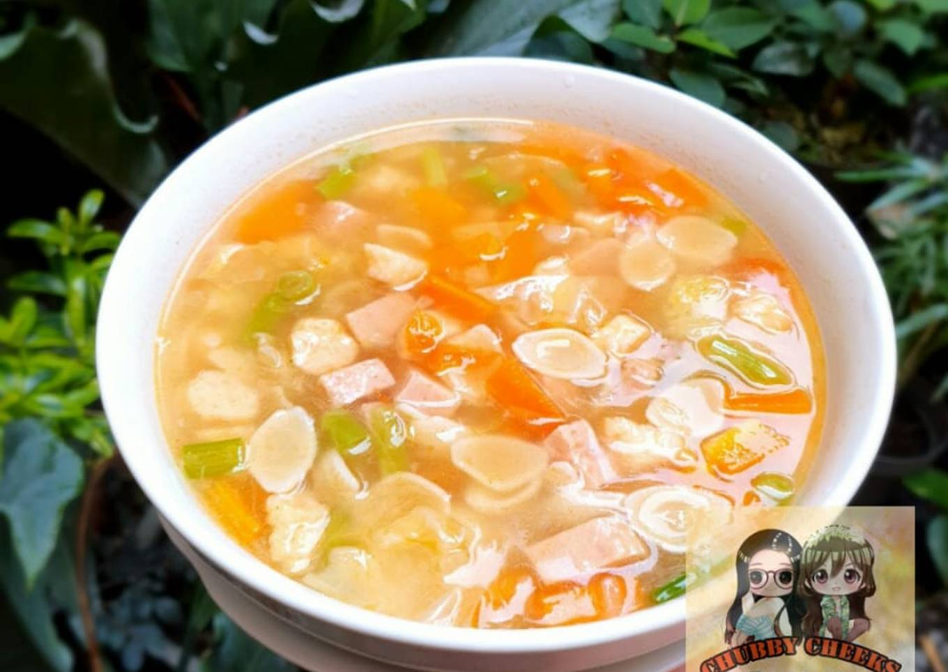 Sup Ham dan Sayur