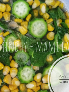 Foto resep Sayur Bening Bayam + Jagung Manis + Oyong