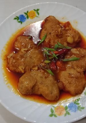 Foto resep Tempe asam manis