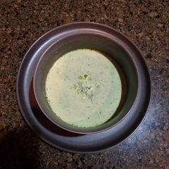 A picture of Cream of Spinach Soup.
